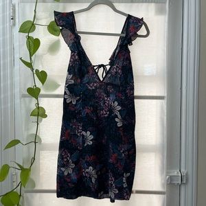 NWT Free People floral patterned mini dress